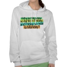 California Fleece Pullover Hoodie Why Is Monday