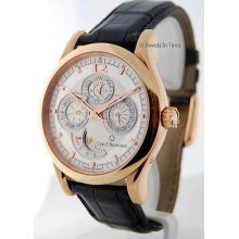 Carl F. Bucherer Manero Perpetual Calendar 18k Rose Gold Watch Box & Papers