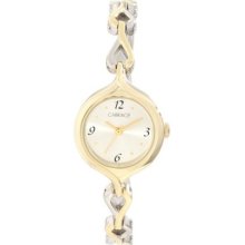 Carriage Womens C3c227 Two-tone Round Case Silver- Dial - Jewelry Bracelet Watch