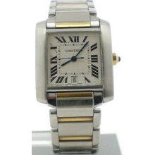 Cartier Gents Pre-owned Tank Francaise Mix Metal Watch