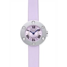 Cartier Love Lilac Satin Strap Ladies Watch WE801231