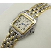 Cartier Panthere 18k Gold & Steel Ladies Wristwatch