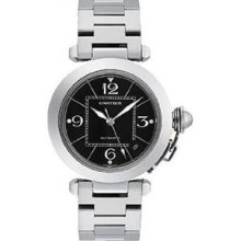 Cartier Pasha C Black Automatic Mens W31076M7 Watch