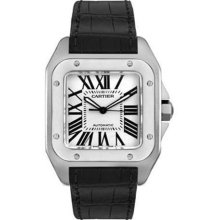 Cartier Santos 100 Large Stainless Steel Men's Watch - W20073X8