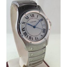 Cartier Santos Ronde Ref 1920-1 S/s Mint Watch