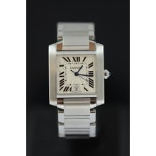 Cartier Tank Francaise Large Stainless Steel Automatic Watch - W51002q3