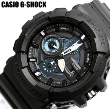 Casio G-shock 35mm Bold Face Gac-100 Gac-100-1a2dr Black Chronograph Analog Han