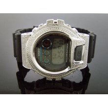 Casio G Shock 4.50Ct Full Case White 659 diamonds Watch