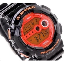 Casio G-shock, Digital, Gd100hc Gd-100hc-1dr, 7-year Battery, Hyper Color, Black