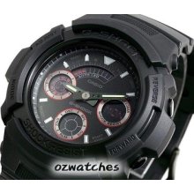 Casio G-shock Digital Aw-591ml-1 Aw-591ml-1adr Black Red Eye 100% Authentic