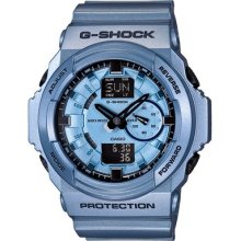 Casio G-shock Ga150a-2a Men's Ana-digi Metallic Blue Resin Strap Watch