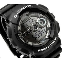 Casio G-shock, Gd100bw Gd-100bw-1, Large Face, Black, Limited Colour Version