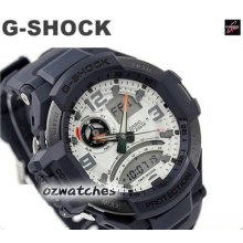 Casio G-shock Gravity Defier 2 Sensor Ga-1000 Ga-1000-2a White Face Stock Resist