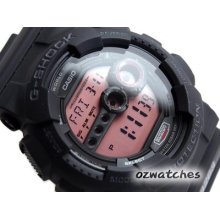 Casio G-shock Super Led Gd-100 Gd-100ms-1 7year Battery Big Face Black Band