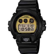 Casio G-shock Watch Gloss Black Gold Metallic Dw6900pl-1