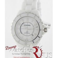 Chanel Chanel J12 H2981 White Dial White Ceramic Case And Bracelet