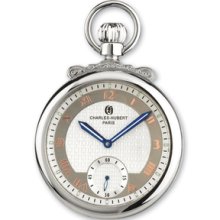 Charles Hubert Gold-plated Off-white Dial Open Face Pocket