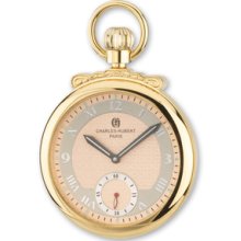 Charles Hubert Gold-plated Champagne Dial Open Face Pocket