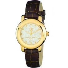 Charles-Hubert- Paris 6786-G Gold-Plated Stainless Steel Case Quartz Watch