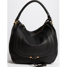 Chloe 'Marcie - Large' Leather Hobo Black