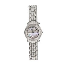 Chopard Inspired Floating CZs Silver Tone Fashion Watch