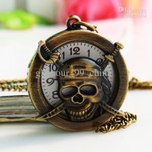 Christmas Gifts Pirate Fashion Personality Quartz Pocket Watch Gift