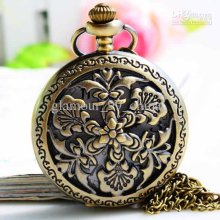 Christmas Gifts Quartz Vintage Pocket Watch Gualian Table Clamshell