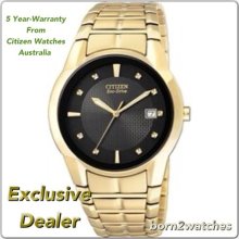 Citizen Eco Drive Gent Watch With Black Dial Bm6672-51e 37mm