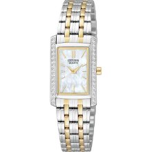 Citizen Ek1124-54d Quartz Mother Of Pearl Dial Two Tone Women's Watch