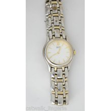 Citizen Elegance Quartz Women's Two Tone Silver Dial Watch