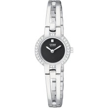 Citizen Ew9990-54e Women's Silhouette Crystal Accents Eco-drive Bangle Watch