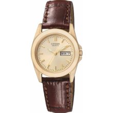 Citizen Ladies Quartz Watch Eq0562-03P With Day & Date