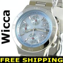 Citizen Lady Wicca Chrono F510 Analog Watch +warranty Fa1008-54m