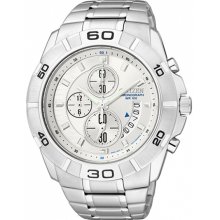 Citizen Men's Chronograph AN3410-54A Silver Stainless-Steel Quart ...