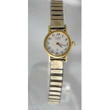 Citizen Woman's Quartz White Dial Gold Tone Expansion Bracelet Watch