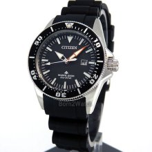 Citizen Women Eco-drive Promaster Diver 200m Black Rubber Strap Ep6040-02e