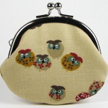 Clasp Coin Purse Owls Women's Purse Made To Order