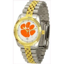 Clemson Tigers Mens Steel Executive Watch