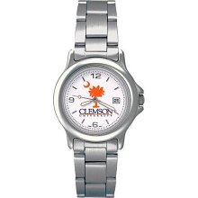 Clemson Tigers NCAA Varsity Womens Stainless Steel Watch ...