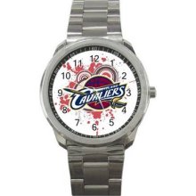 Cleveland Cavaliers Unisex Silver-Tone Sports Metal Watch 07