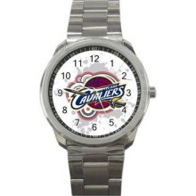 Cleveland Cavaliers Unisex Silver-Tone Sports Metal Watch 08