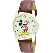 Collectable Disney Men's Mck837 Mickey Mouse Gold And Silver Tone Watch