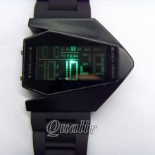 Cool Oversized Light Digital Sports Quartz Rubber Wrist Watch Men Wristwatch