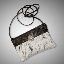 Cowhide & Leather Cross Body Bag