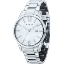 CR8002-22 Cross Mens Gotham White Silver Watch