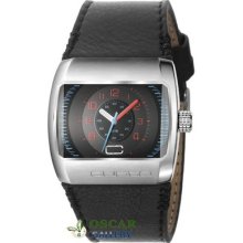 Custo On Time Metallica Cu019502 Leather Men's Watch 2 Years Warranty