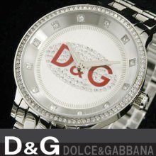 D&g Dolce & Gabbana Unisex Red Primetime Watch Dw0144