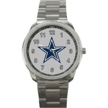 Dallas Cowboys Sport Metal Watch Iw72 - Stainless Steel - Gray