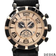 DEDIA D60AXG014 Chronograph Diamond Men's Watch