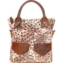 Del Mano Leopard Bow Canvas Bag